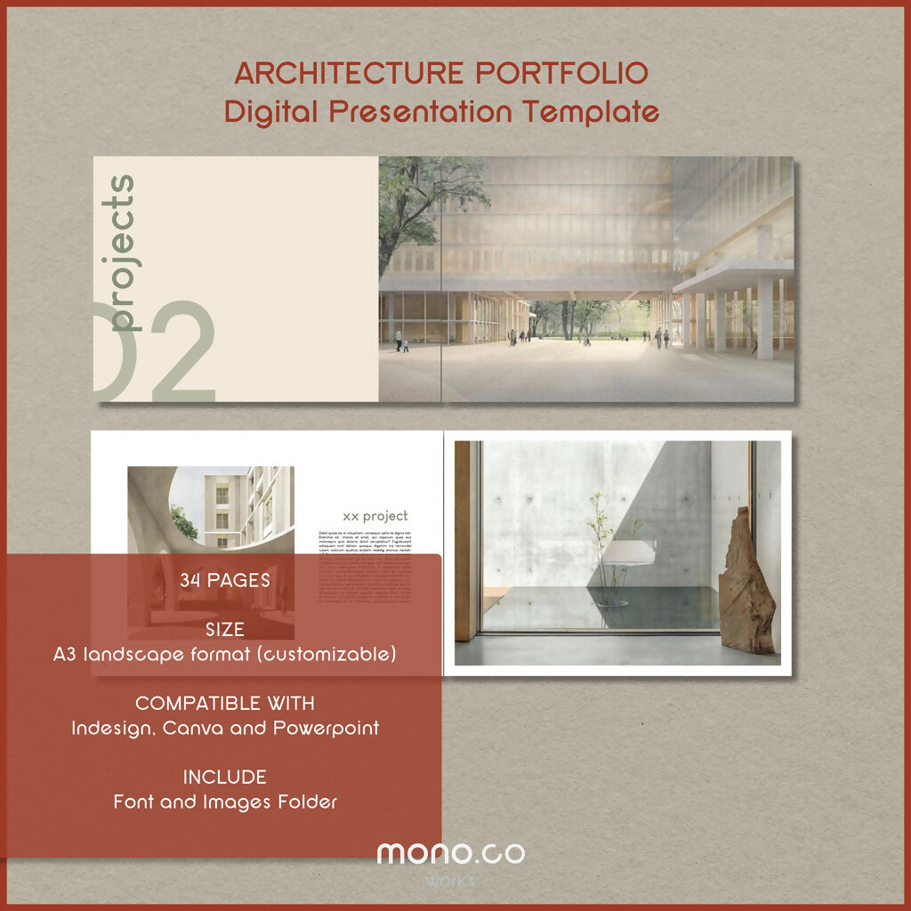A3 Architecture Portfolio Template MON09 – Learn Architecture Online