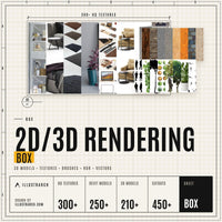 2D/3D Rendering Box: Textures, 3D Models, Brushes and HDRs