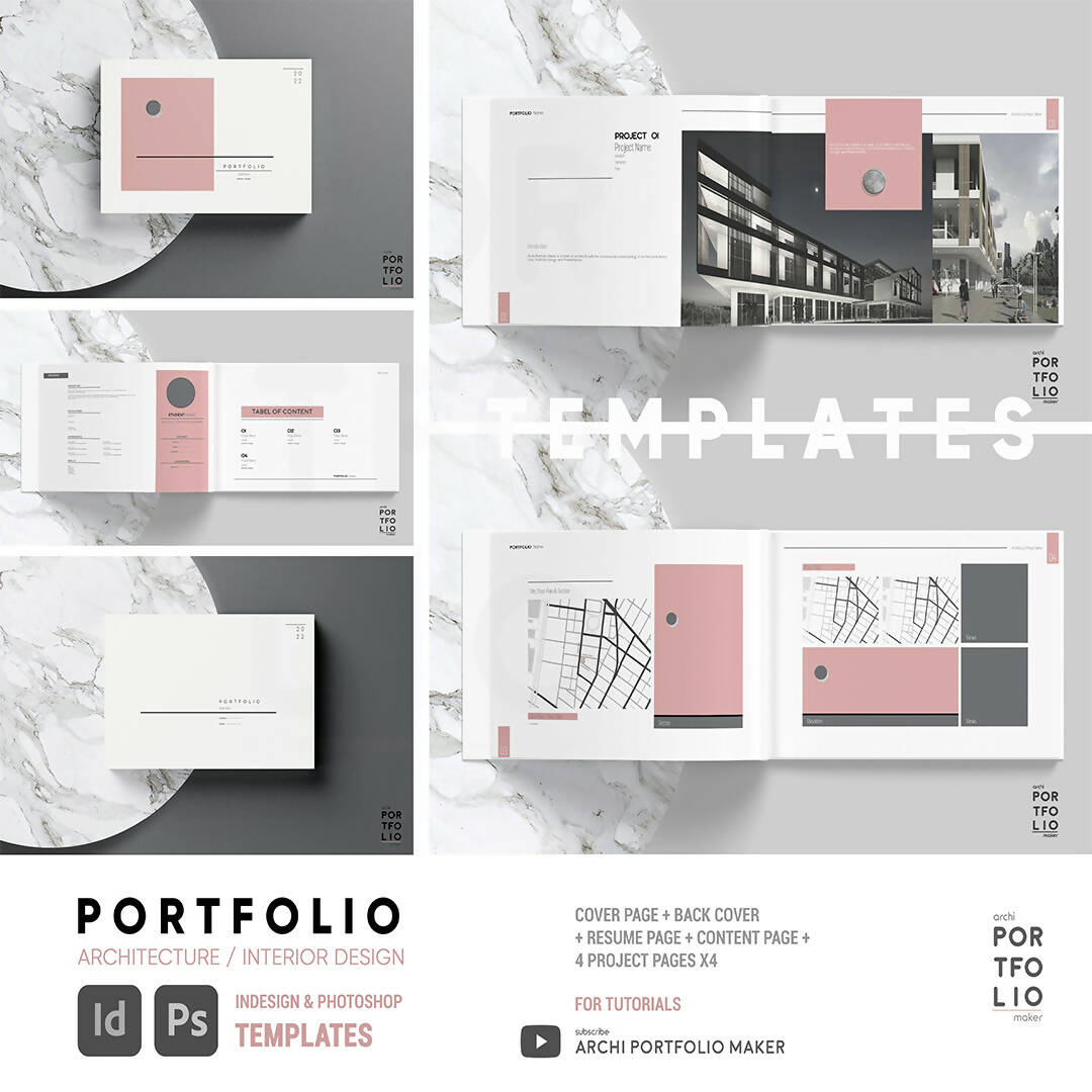 Interior Design Digital Portfolio Layout