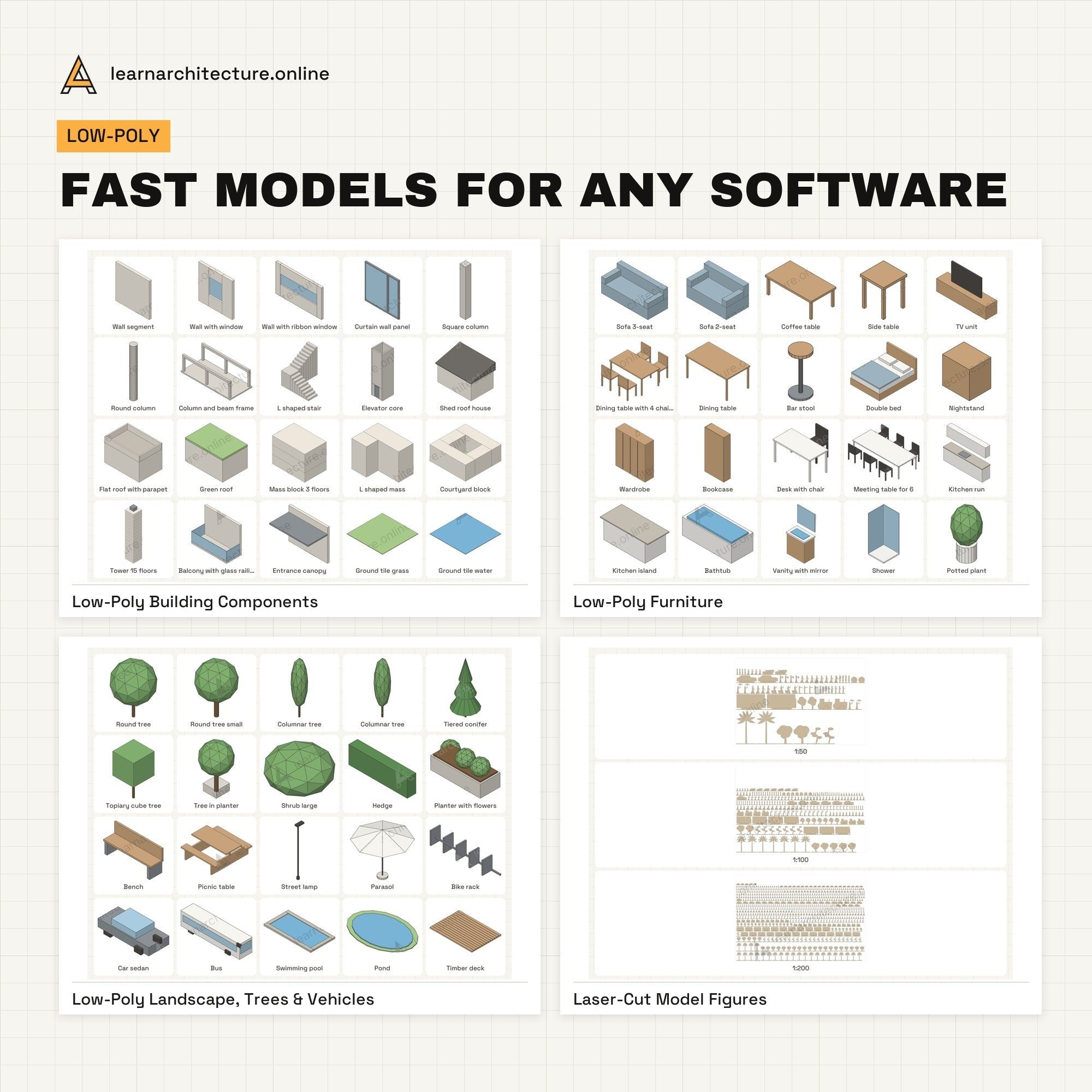 3D Models Mega Bundle fast models for any software