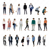 23 People Vector Cutouts (Flat Illustrated Everyday Figures)