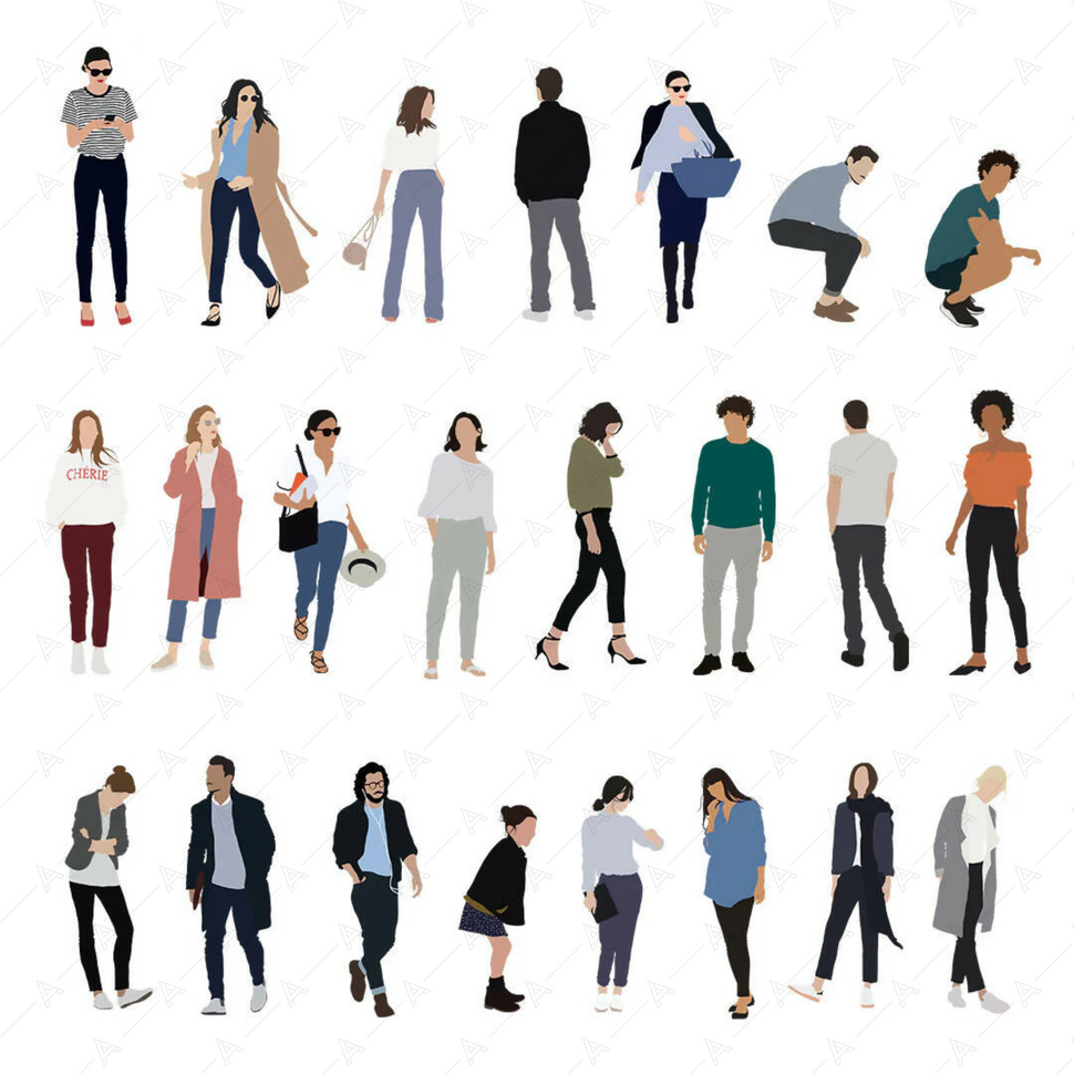 23 People Vector Cutouts – Learn Architecture Online
