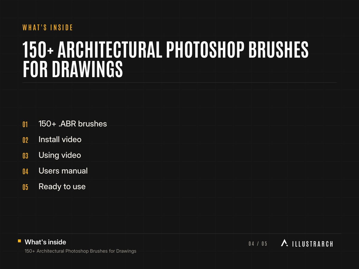 150+ Architectural Photoshop Brushes for Drawings: card what s inside