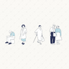 15 Set Flat Vector People - Old People Set Illustration Pack