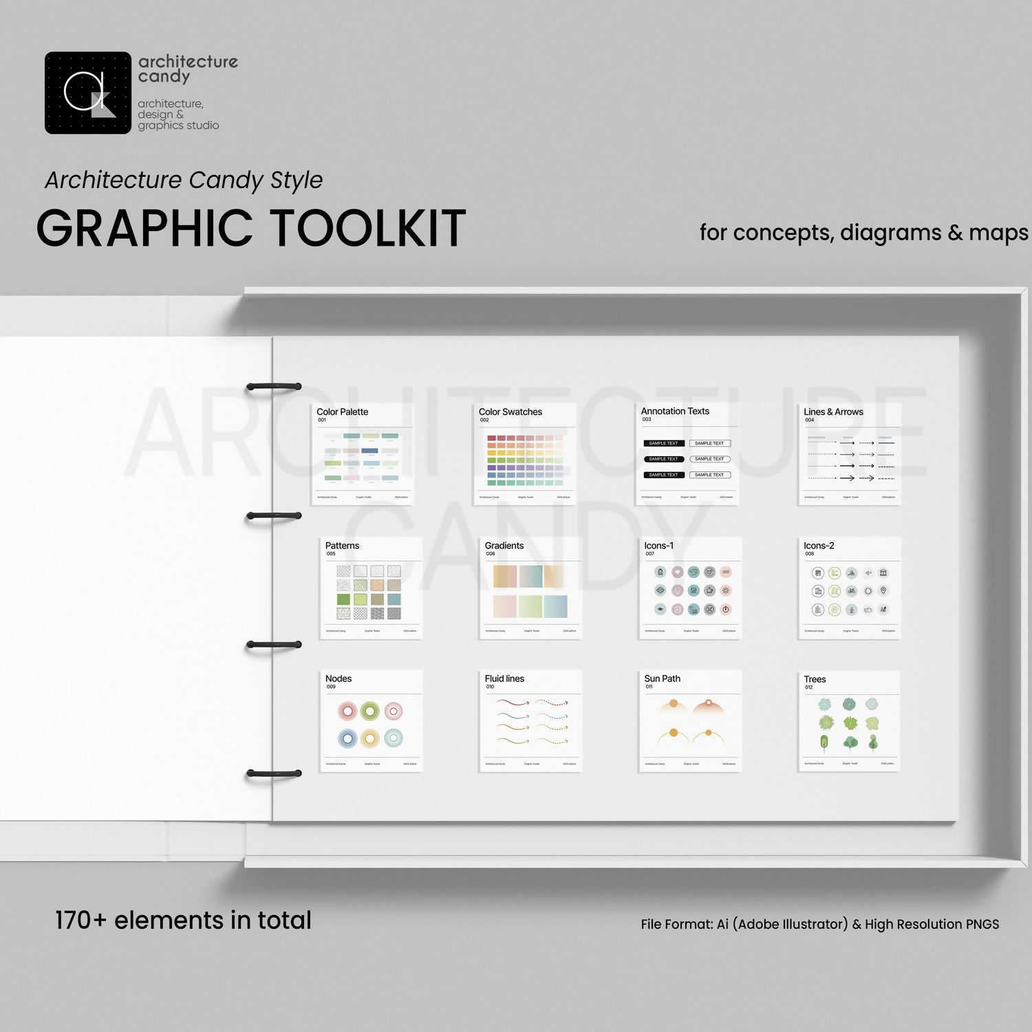 Architecture Candy Style Graphic Toolkit | Learn Architecture Online
