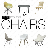 6 Chair Cutouts