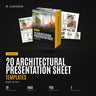 20 Architectural Presentation Sheet Templates cover