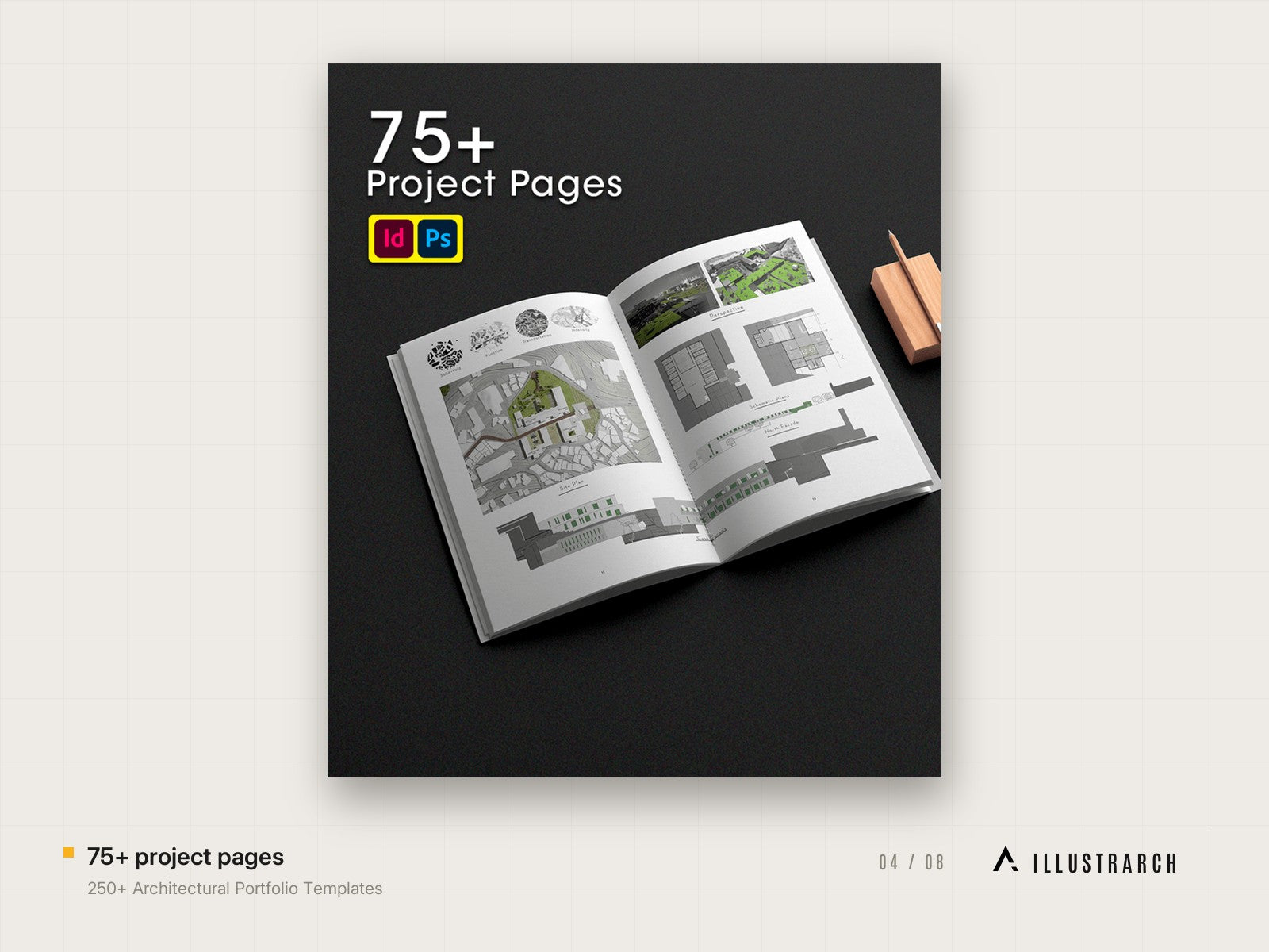 250+ Architectural Portfolio Templates: 75 project pages