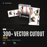 300+ Vector Cutout Pack cover