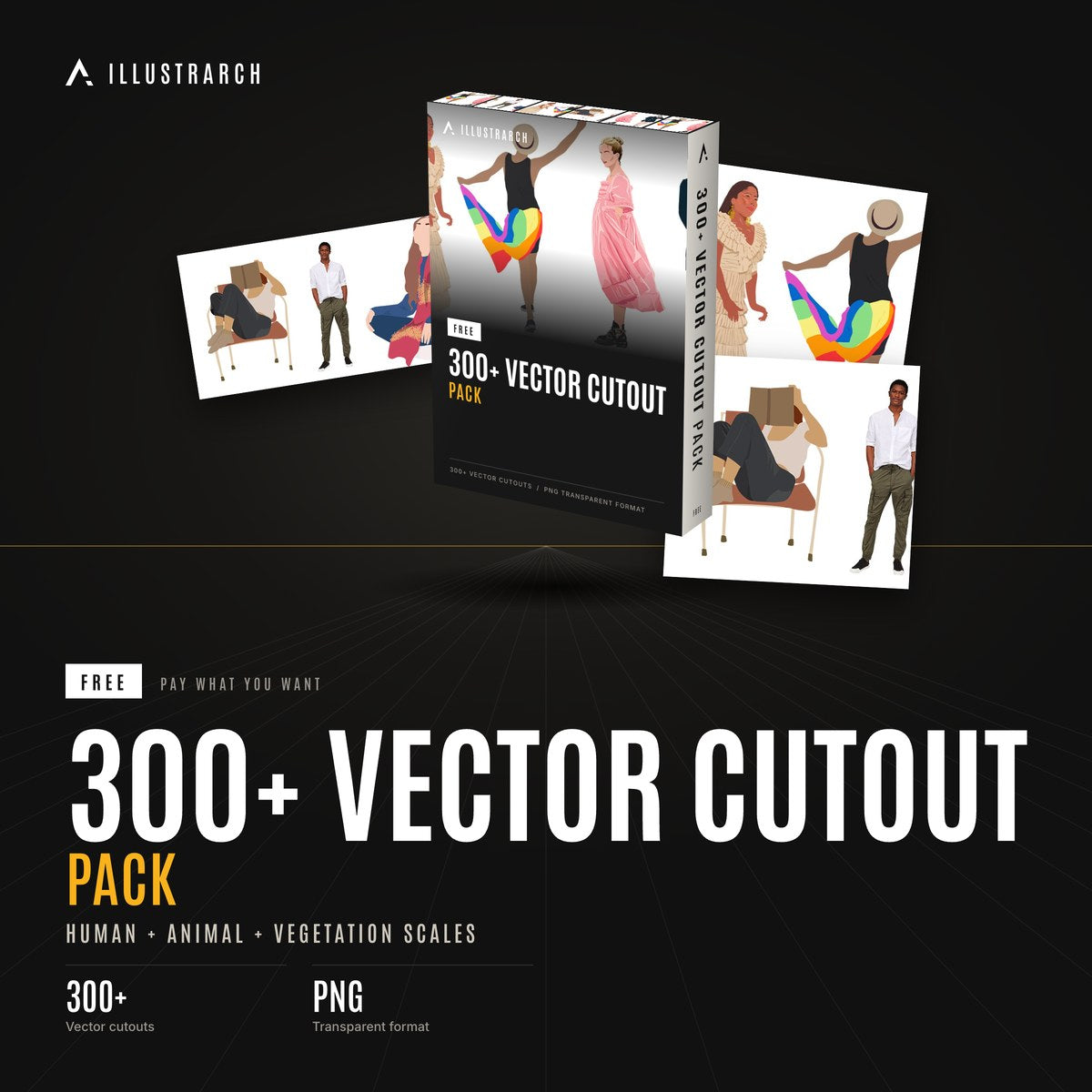 300+ Vector Cutout Pack cover