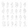 Architectural People Isometric Crowd Blend 24 Vector People Drawings