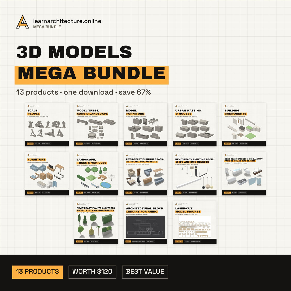 3D Models Mega Bundle cover