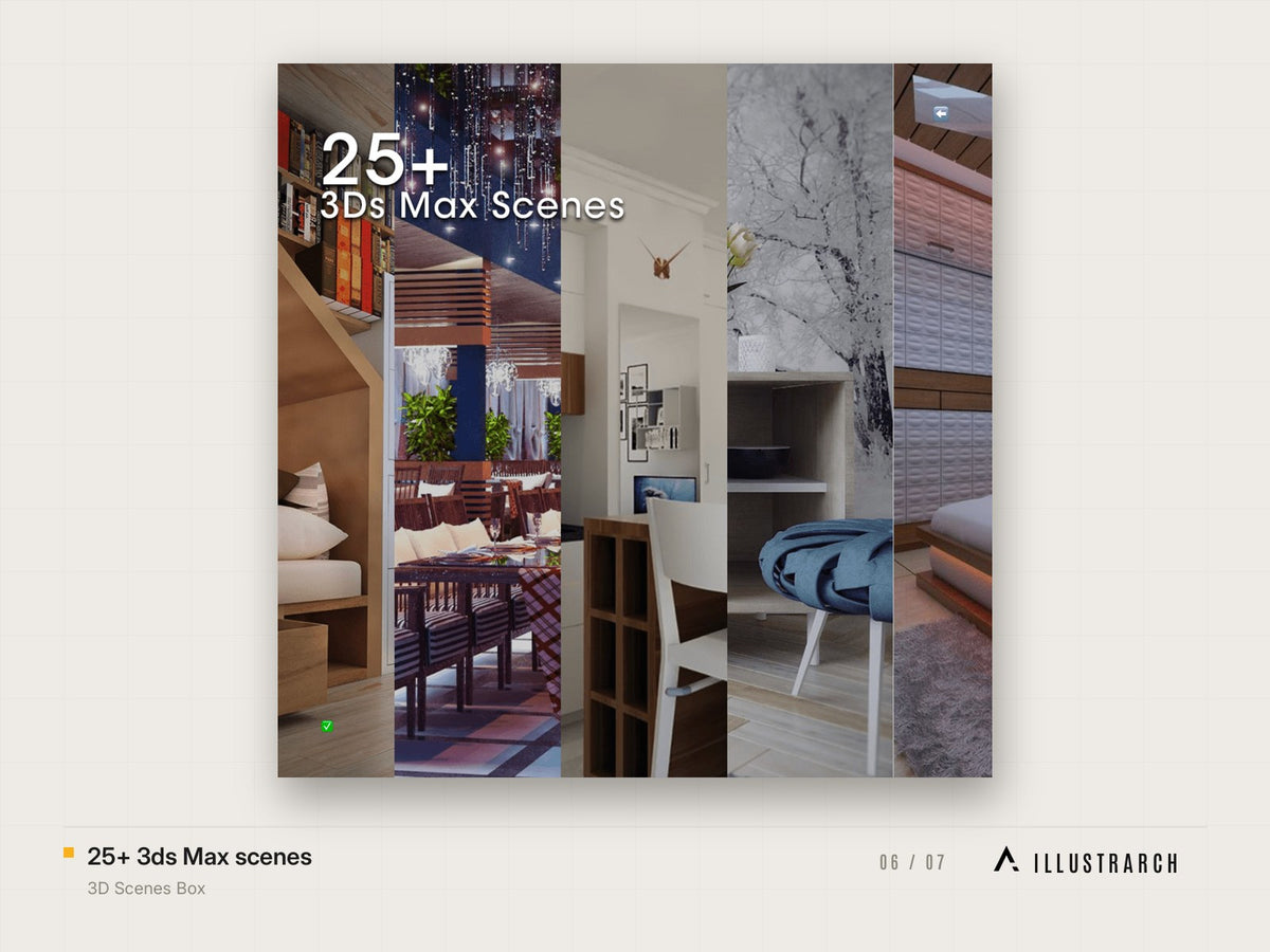 3D Scenes Box: 25 3ds max scenes