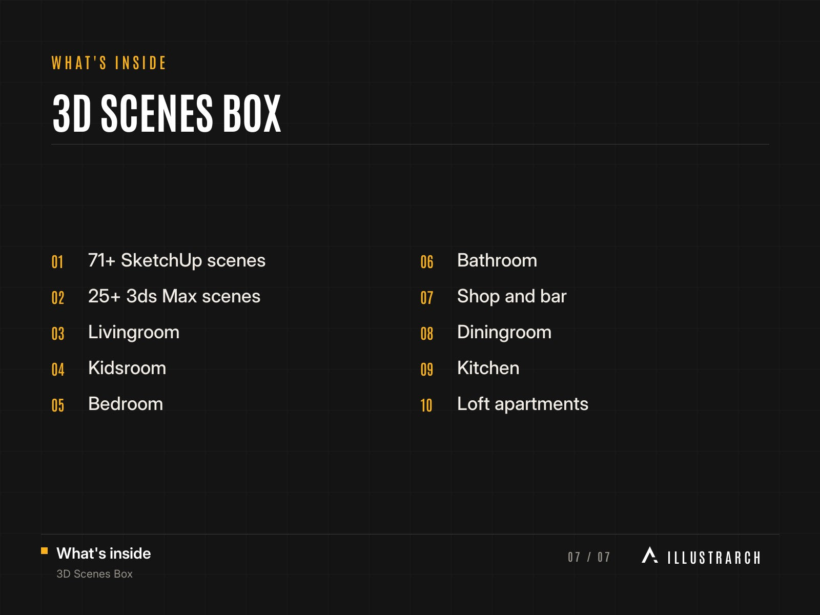 3D Scenes Box: card what s inside