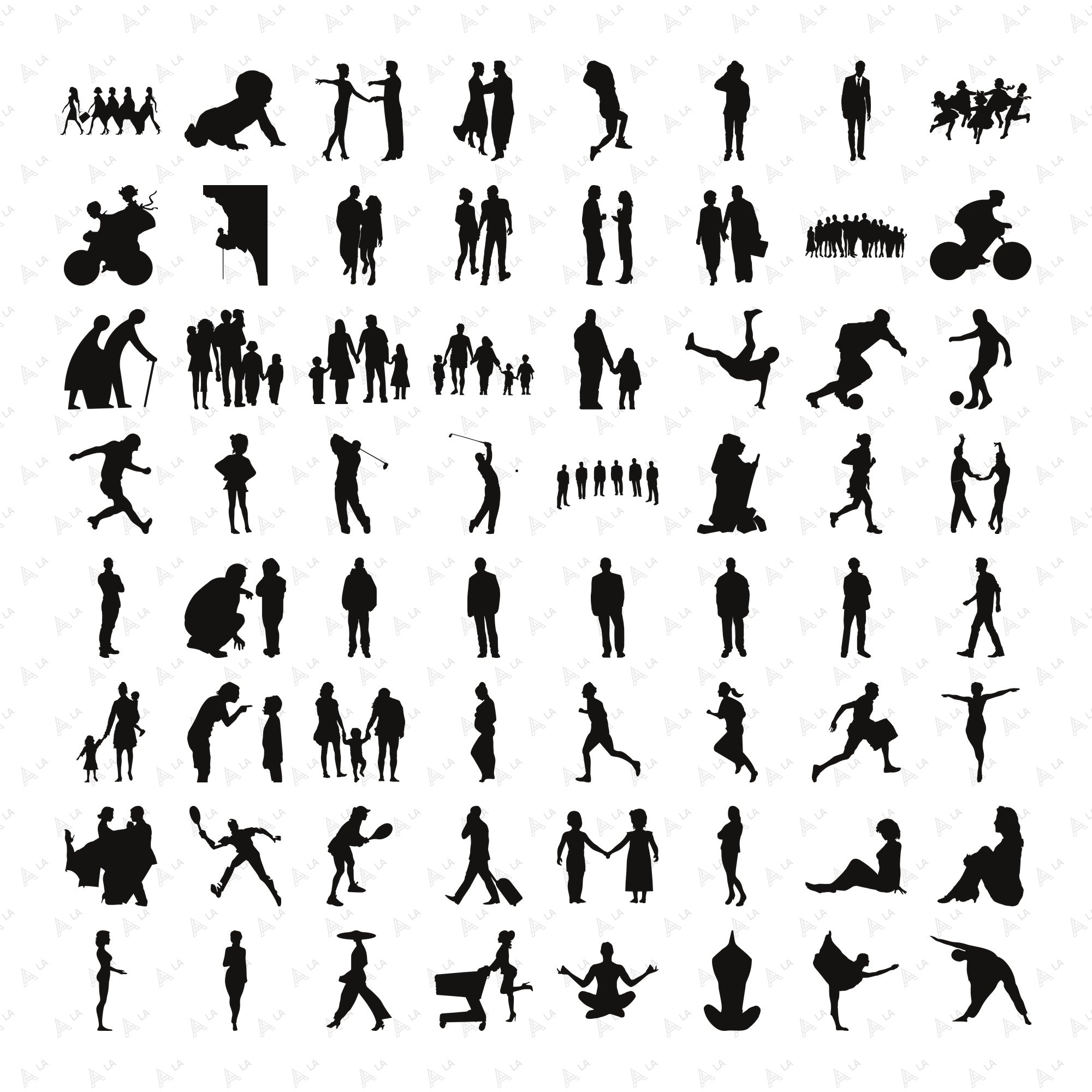 Collage People PNG Cutouts all items