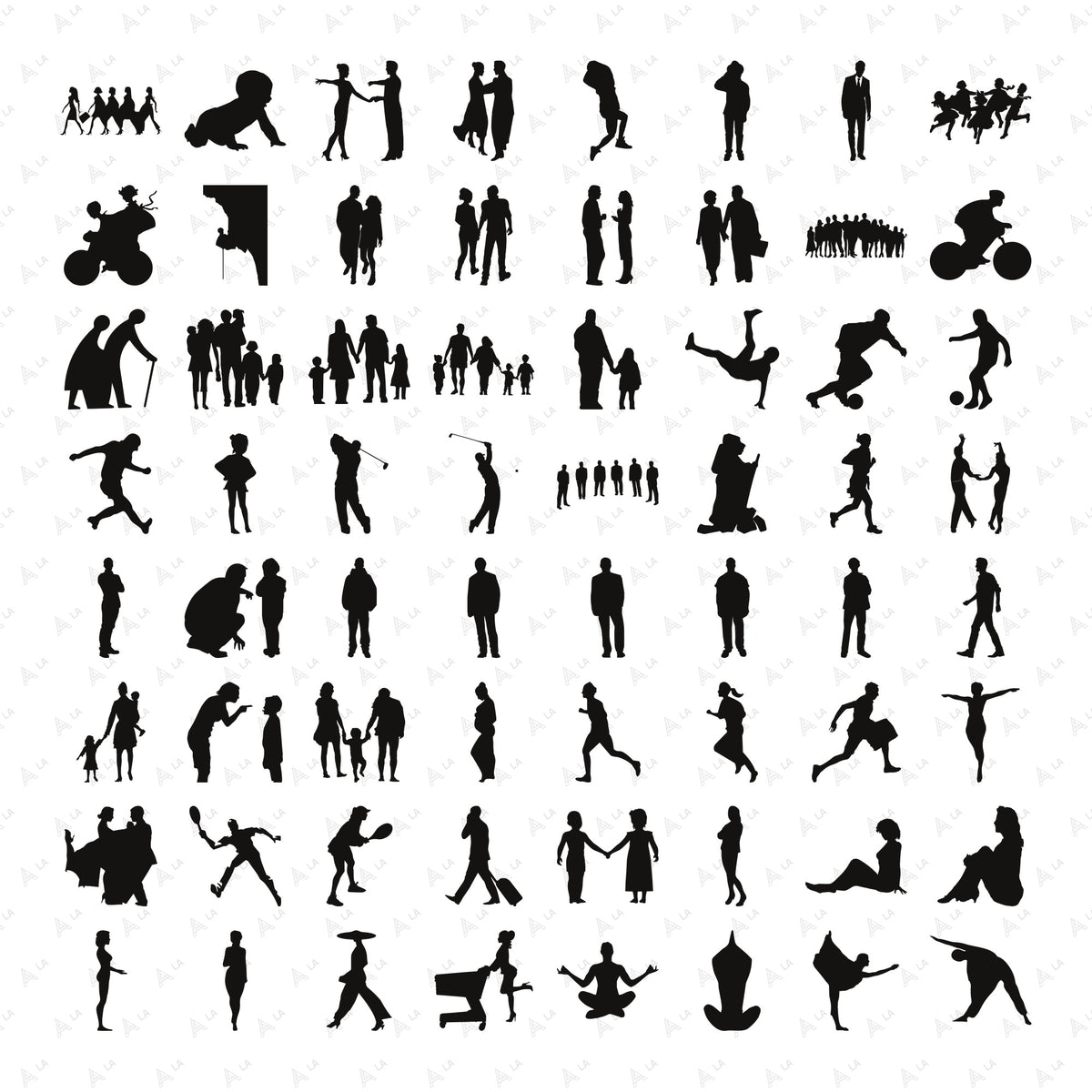 Collage People PNG Cutouts all items