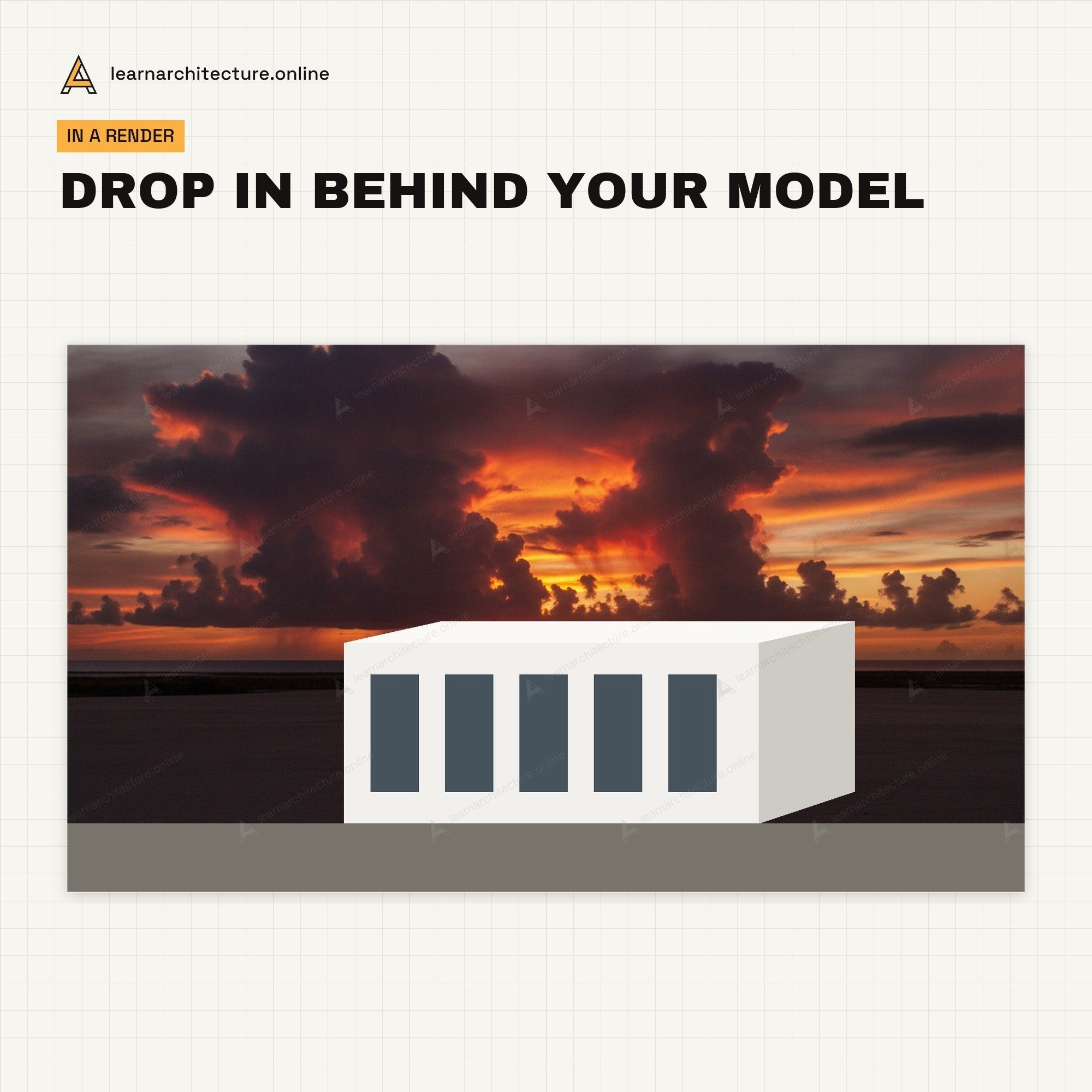Dramatic Skies Backgrounds render example