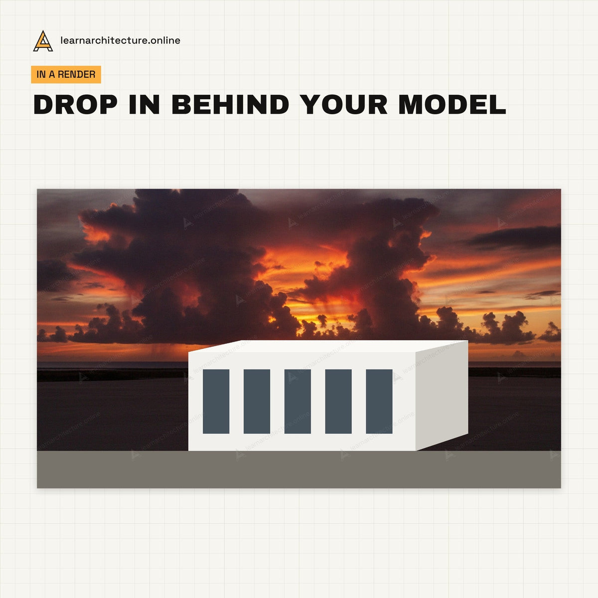 Dramatic Skies Backgrounds render example