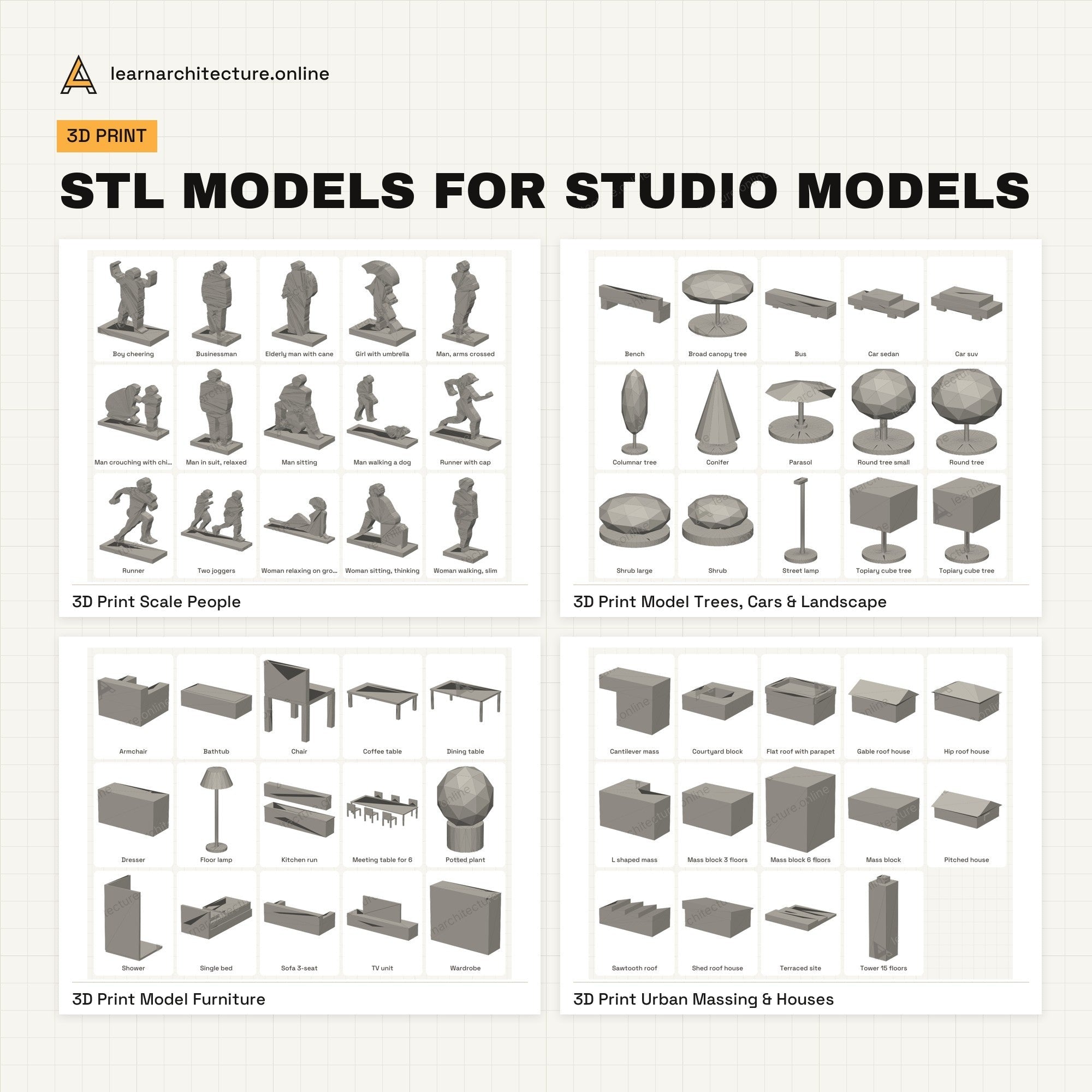 3D Models Mega Bundle stl models for studio models