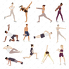 Flat Vector Exercise People