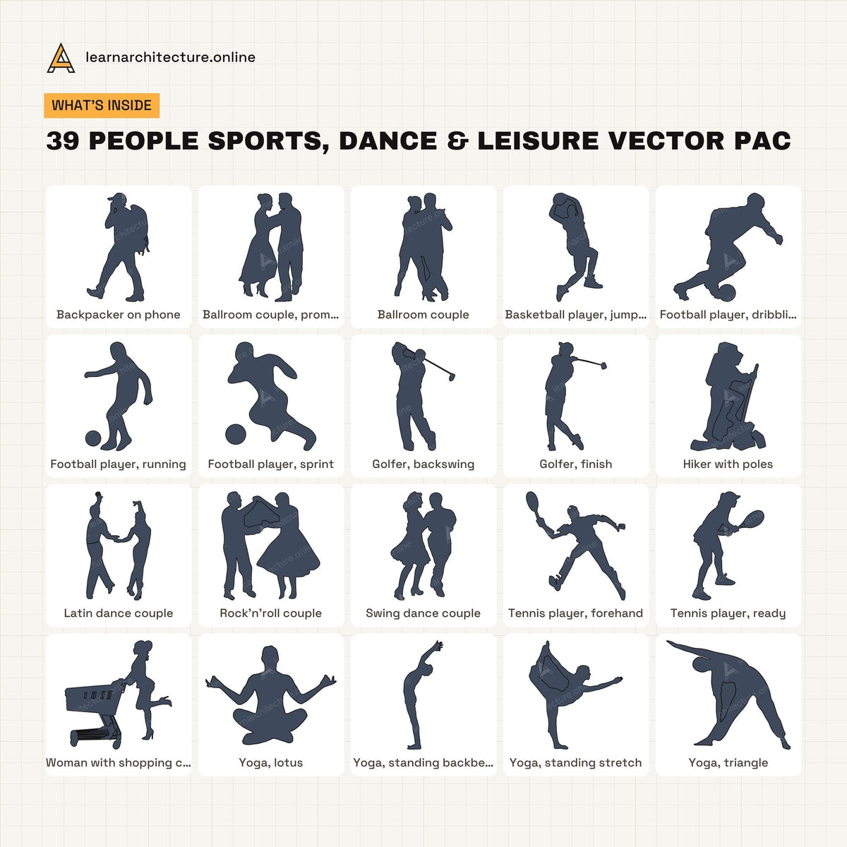 People Sports, Dance & Leisure Vector Pack what's inside