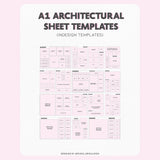 A1 Architectural Sheet Templates (Indesign Templates)