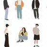 Flat Vector People Illustrations (15 Figures)