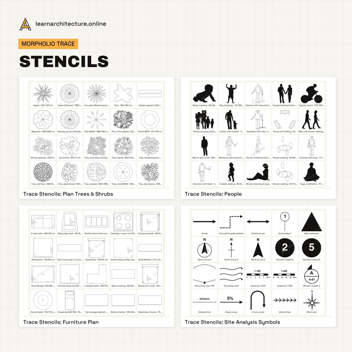 iPad Architect Mega Bundle stencils