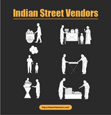 Indian Street Vendors Human Pack