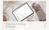Neutral Beige Tablet Flat Lay Mockup Instagram Post