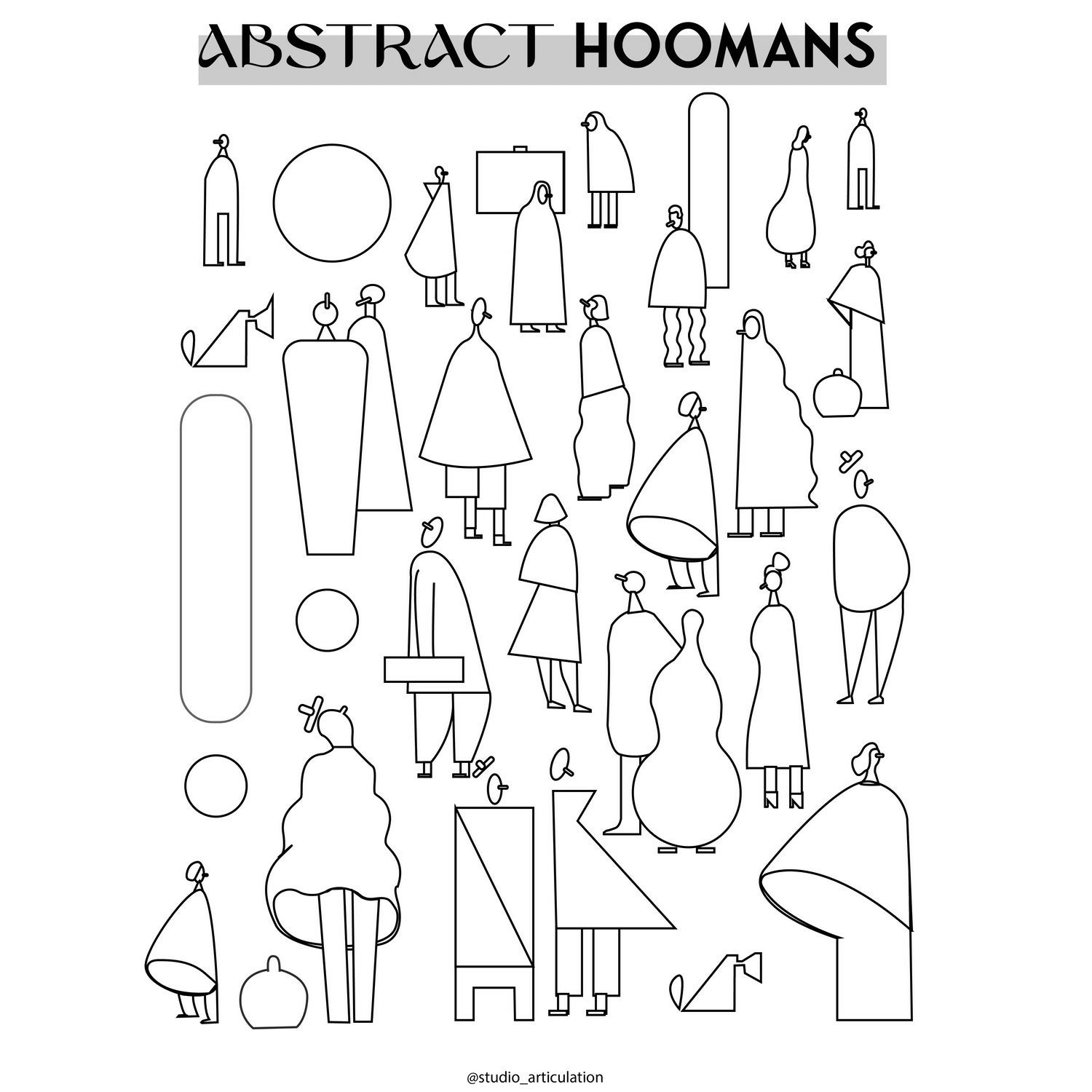 Abstract Human Figure - Freebie — cutout pack for architectural visualisation