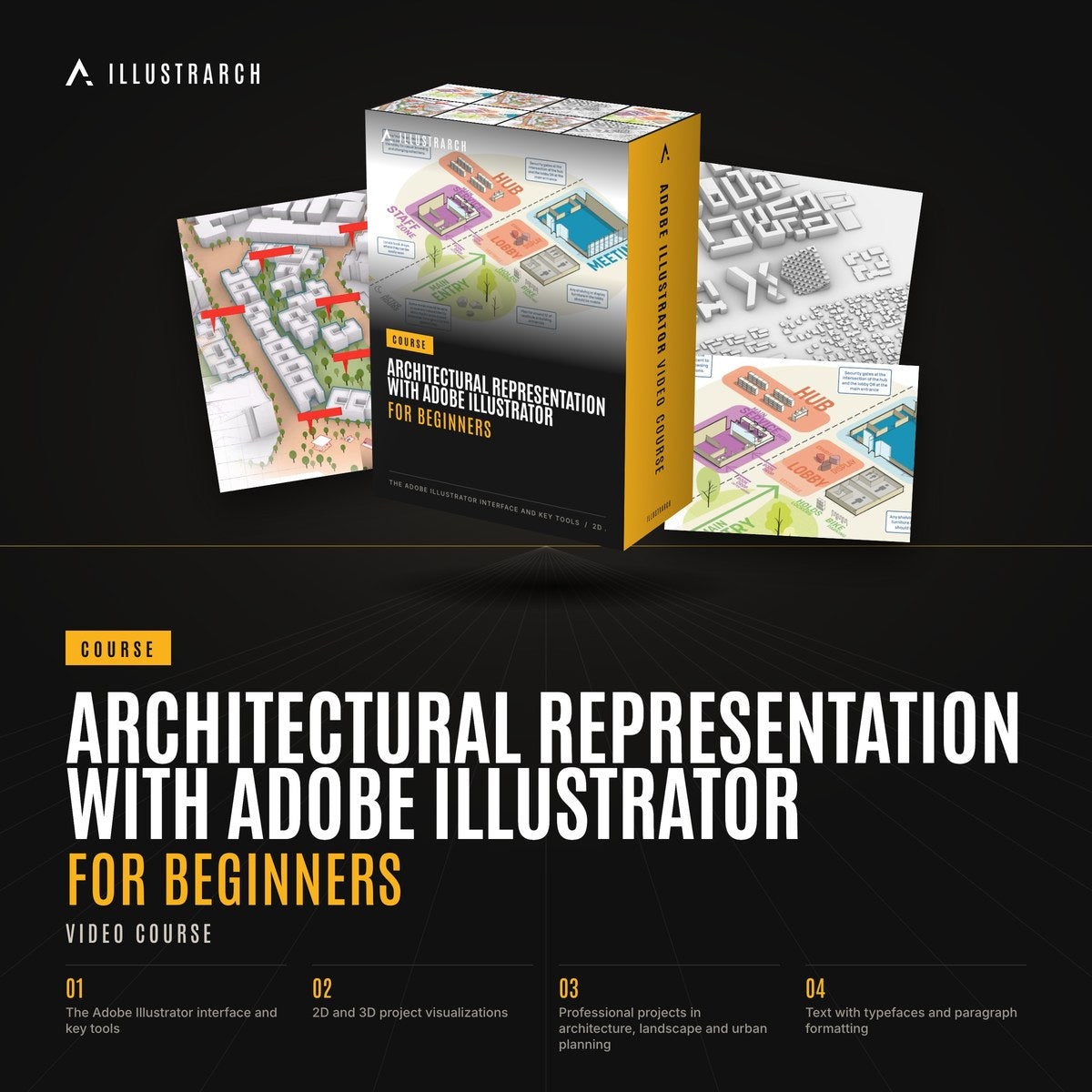 Architectural Representation with Adobe Illustrator For Beginners cover