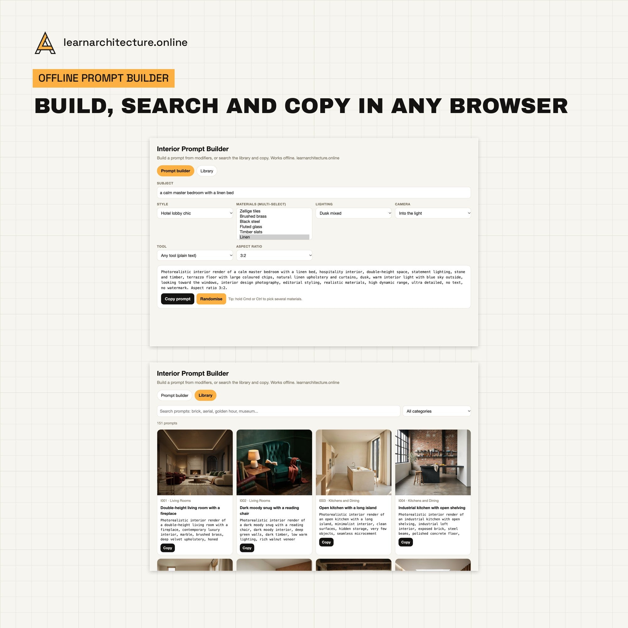 AI Render Prompt Library examples and tools