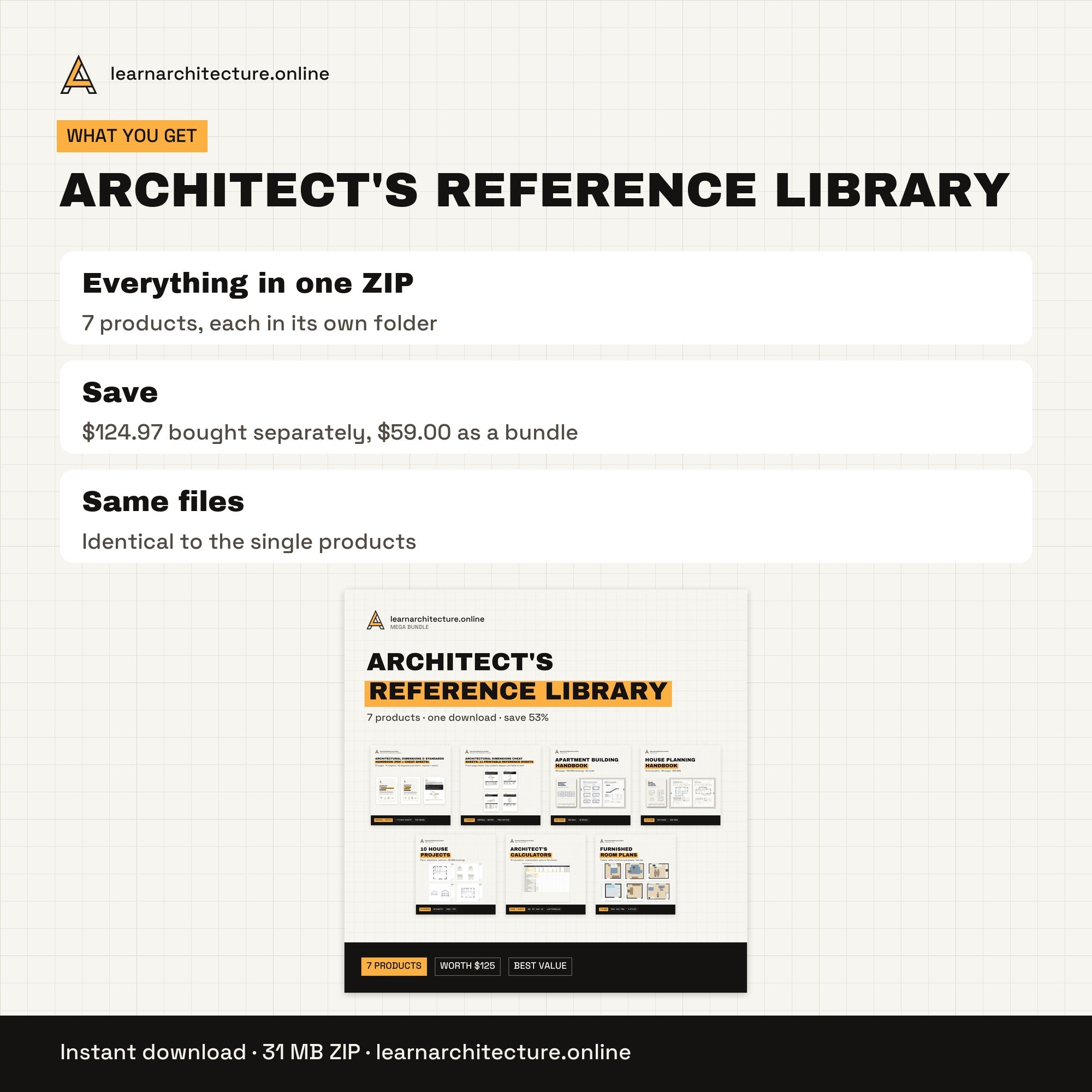 Architect's Reference Library what you get