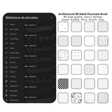80 Architectural Hatch Brushes for Procreate