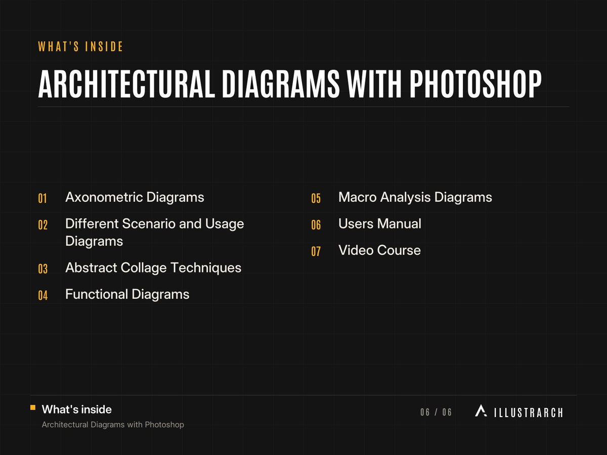 Architectural Diagrams with Photoshop: card what s inside