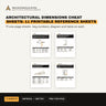 Architectural Dimensions Cheat Sheets: 11 Printable Reference Sheets cover