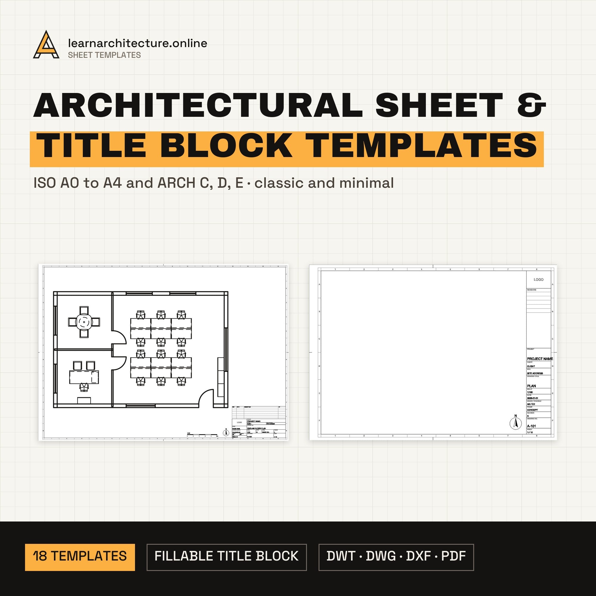 Architectural Sheet & Title Block Templates cover