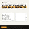 Architectural Sheet & Title Block Templates cover