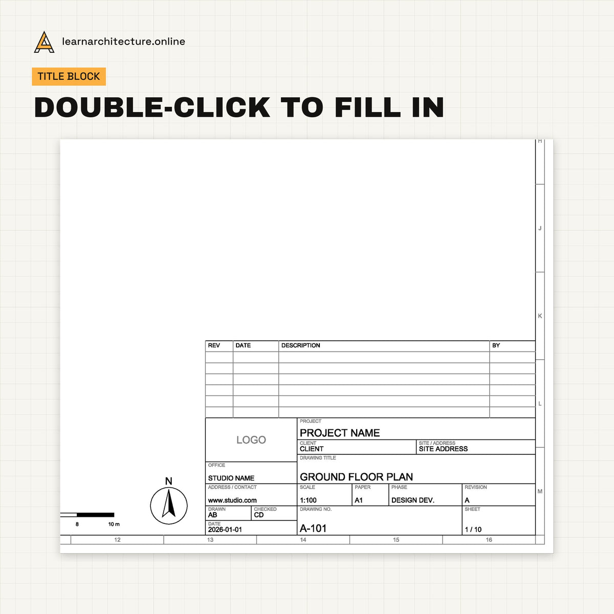 Architectural Sheet & Title Block Templates what's inside