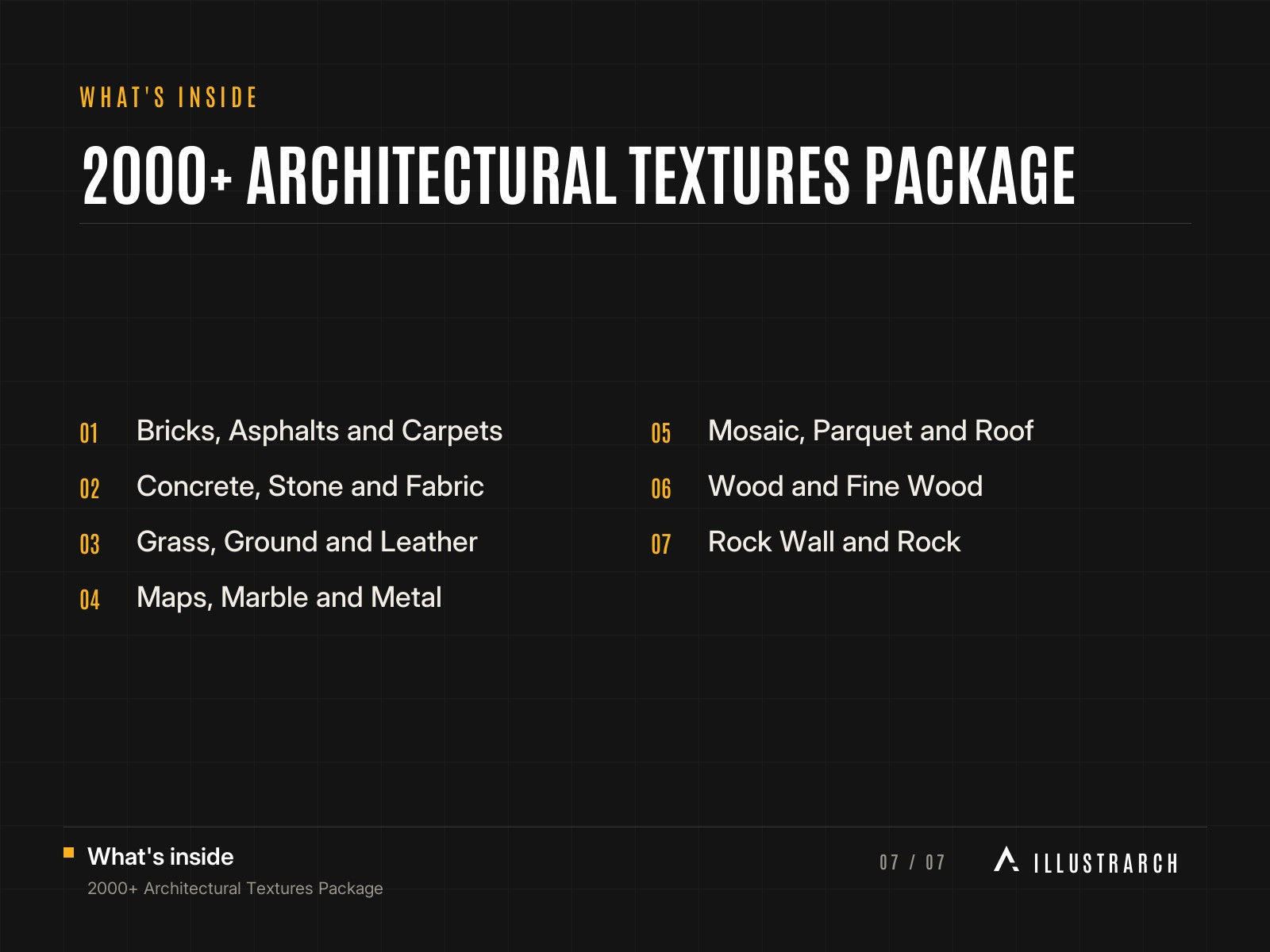 2000+ Architectural Textures for Visualization: card what s inside