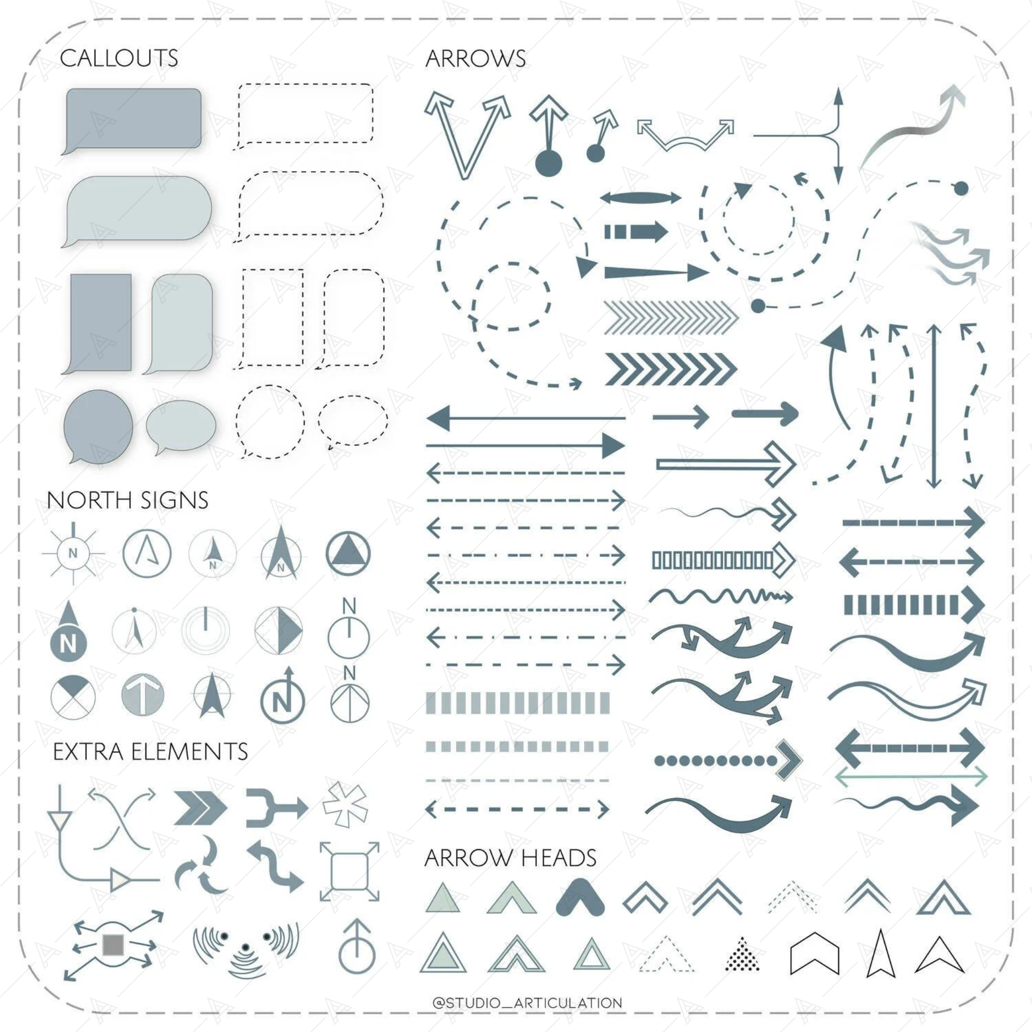 Architecture Diagram Essentials — editable template for architects, preview 2 of 4