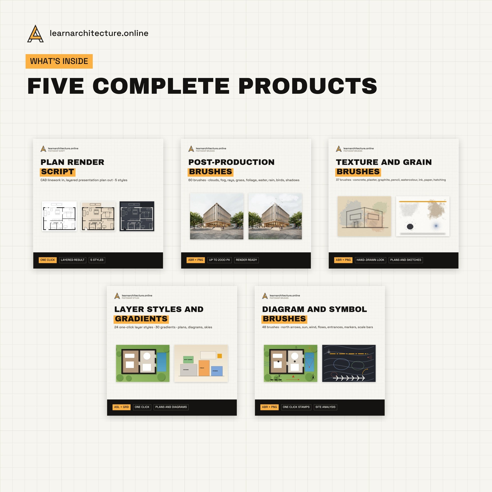 Architecture Photoshop Bundle five products