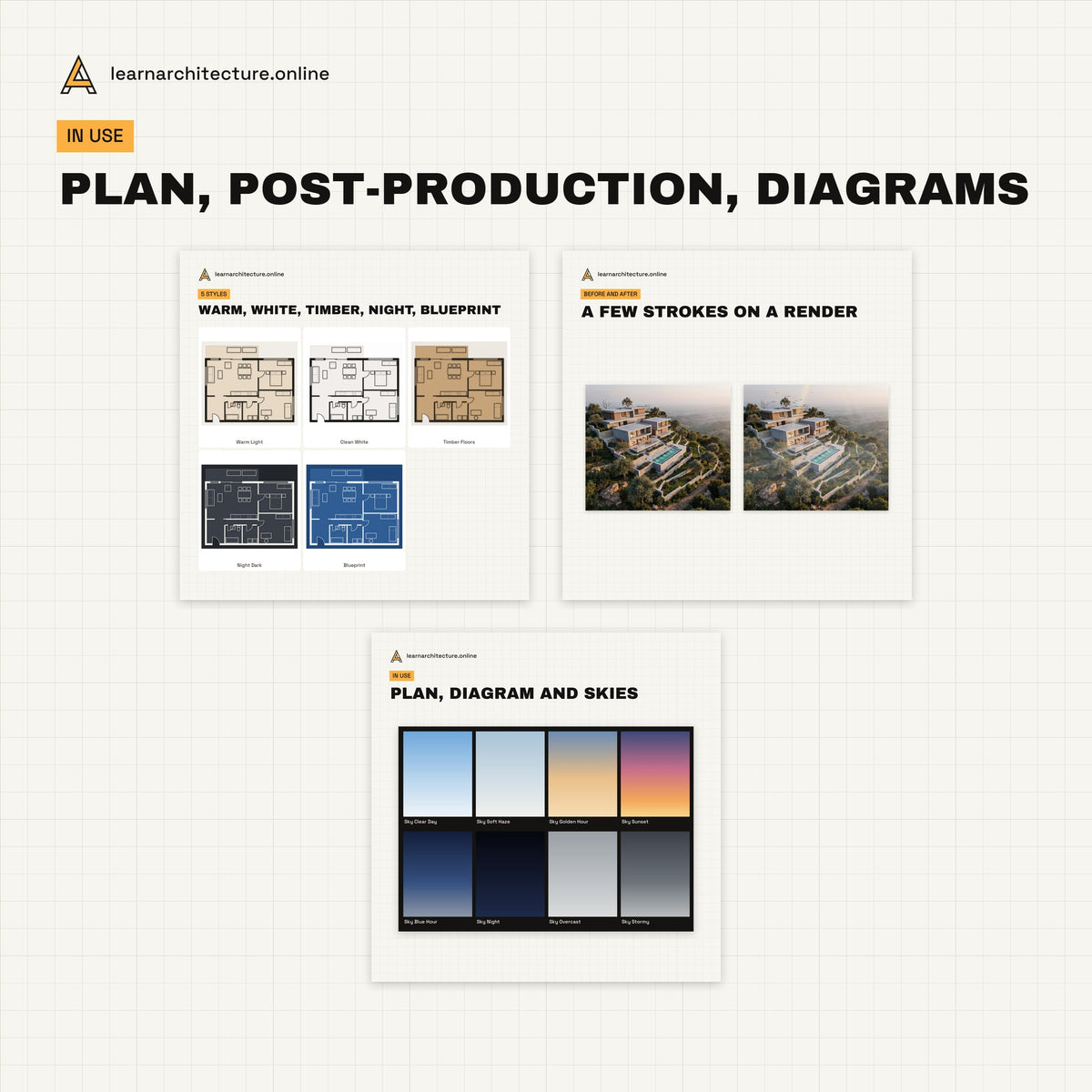 Architecture Photoshop Bundle examples