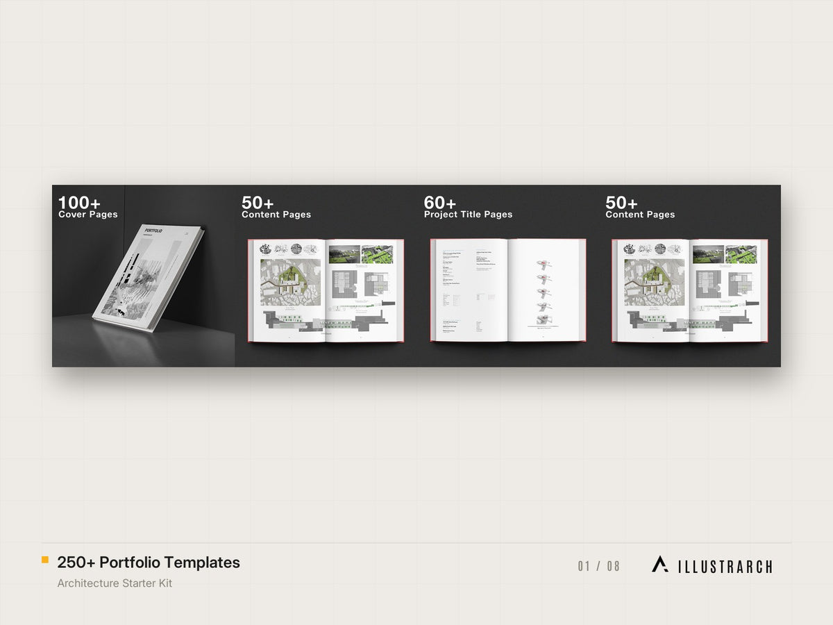 Architecture Starter Kit: 250 portfolio templates