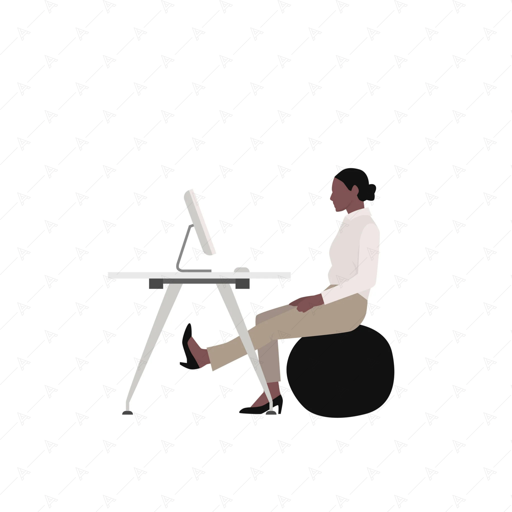 At The Office People Cutout Pack — cutout pack for architectural visualisation, preview 5 of 5