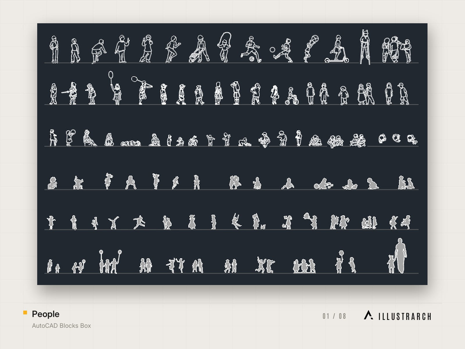 AutoCAD Blocks Box: people