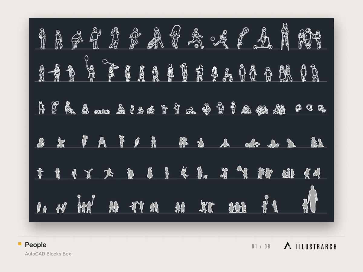 AutoCAD Blocks Box: people