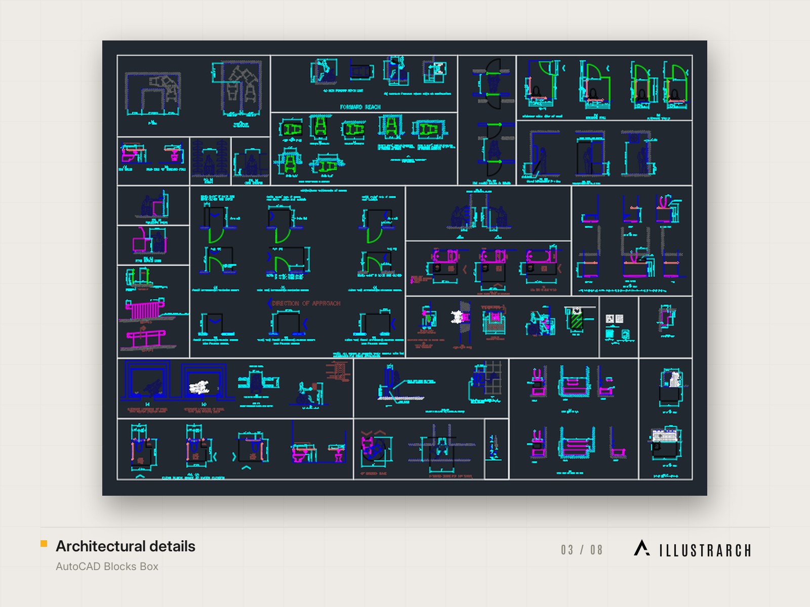 AutoCAD Blocks Box: architectural details
