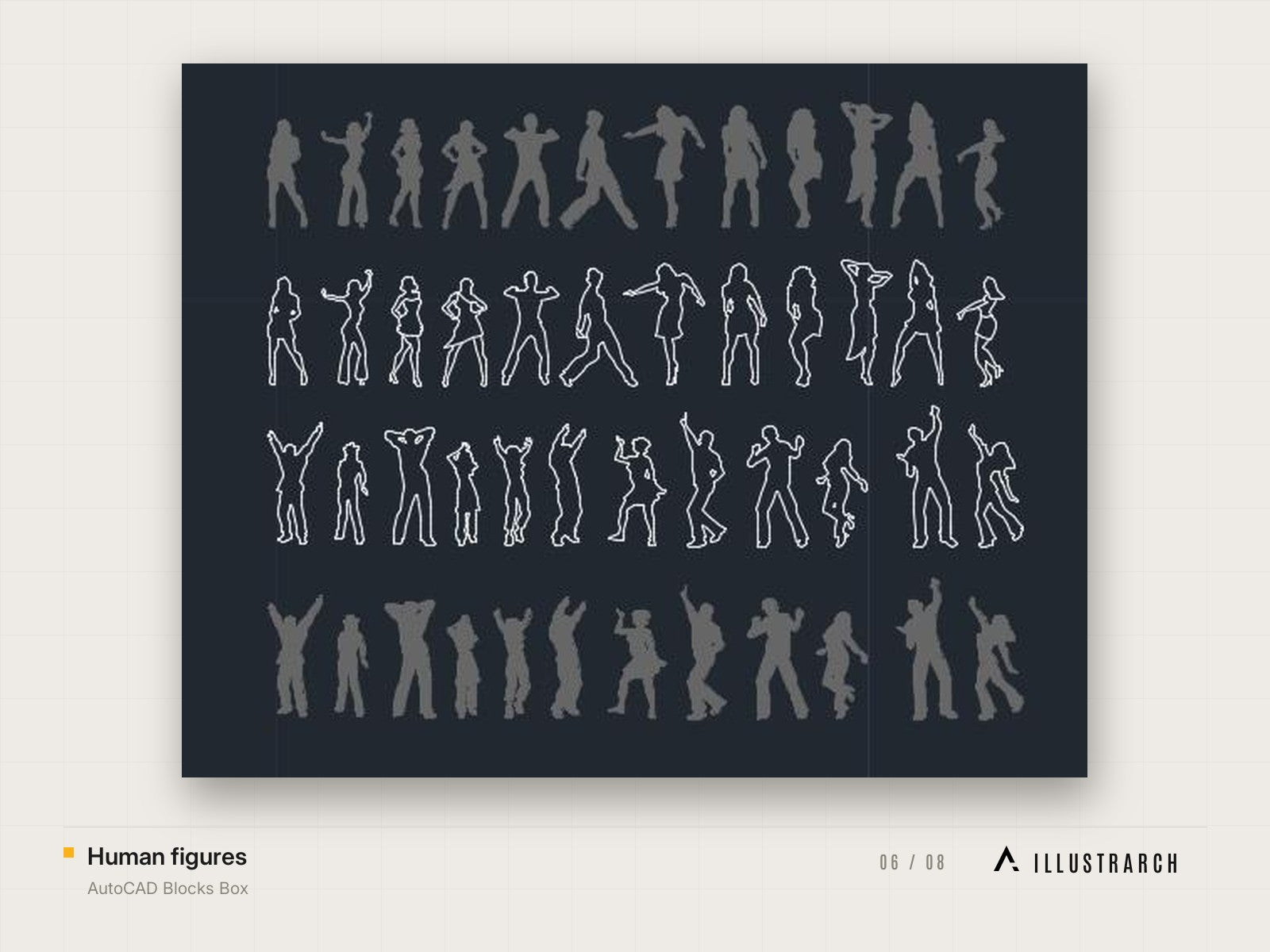AutoCAD Blocks Box: human figures